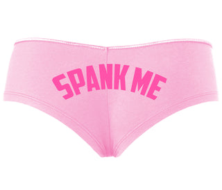 Spank Me - Bold Design - Pink Boyshort