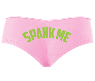 Spank Me - Bold Design - Pink Boyshort