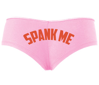 Spank Me - Bold Design - Pink Boyshort