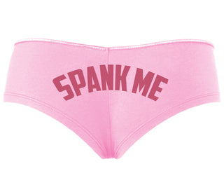 Spank Me - Bold Design - Pink Boyshort