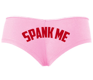 Spank Me - Bold Design - Pink Boyshort