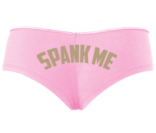 Spank Me - Bold Design - Pink Boyshort