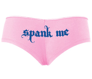Spank Me - Goth Font - Pink Boyshort