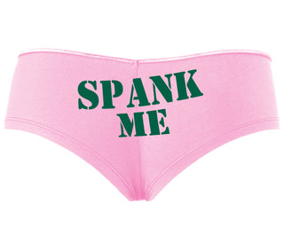 Spank Me. Stencil Design - Pink Boyshort