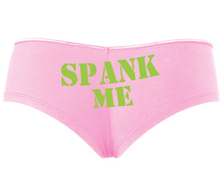 Spank Me. Stencil Design - Pink Boyshort