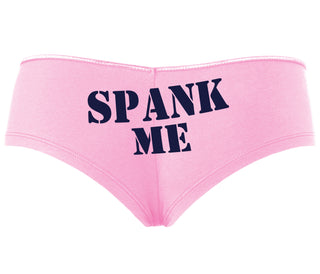 Spank Me. Stencil Design - Pink Boyshort