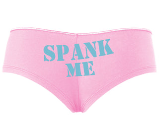 Spank Me. Stencil Design - Pink Boyshort