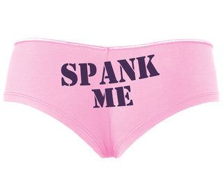 Spank Me. Stencil Design - Pink Boyshort