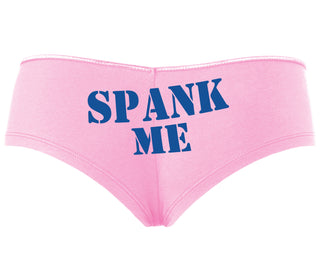 Spank Me. Stencil Design - Pink Boyshort