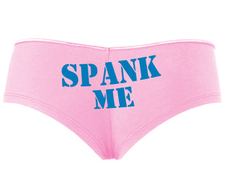 Spank Me. Stencil Design - Pink Boyshort