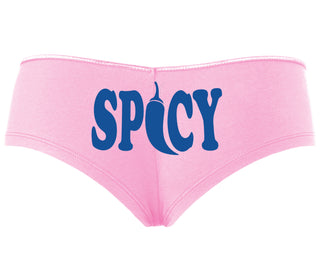 Spicy - Cute Pepper Logo - Pink Boyshort