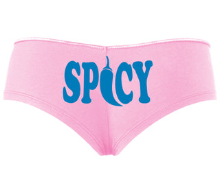Spicy - Cute Pepper Logo - Pink Boyshort