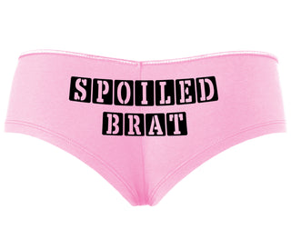 Spoiled Brat - Block Design - Pink Boyshort
