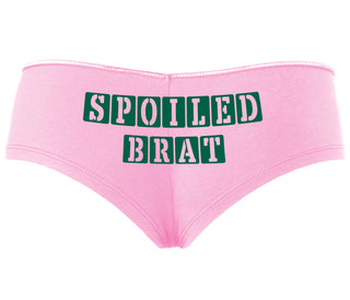 Spoiled Brat - Block Design - Pink Boyshort