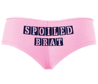 Spoiled Brat - Block Design - Pink Boyshort