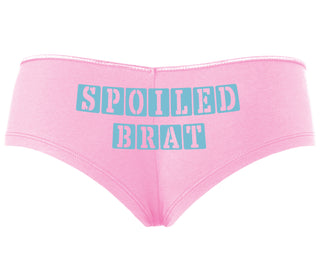 Spoiled Brat - Block Design - Pink Boyshort