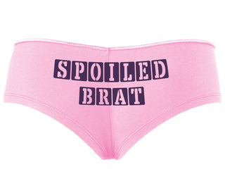 Spoiled Brat - Block Design - Pink Boyshort