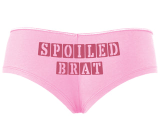 Spoiled Brat - Block Design - Pink Boyshort