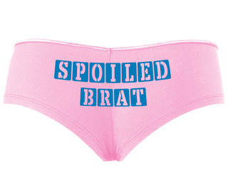 Spoiled Brat - Block Design - Pink Boyshort