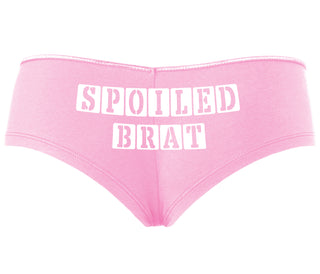 Spoiled Brat - Block Design - Pink Boyshort