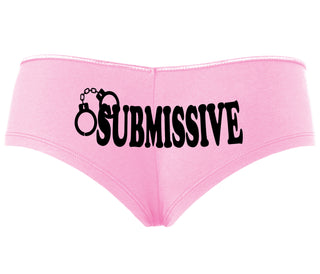 Submissive - Cuff Logo - Pink Boyshort