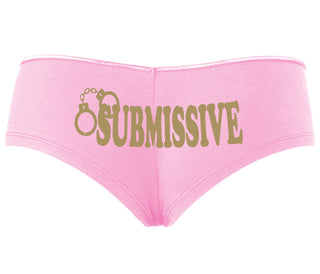 Submissive - Cuff Logo - Pink Boyshort