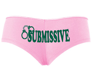 Submissive - Cuff Logo - Pink Boyshort