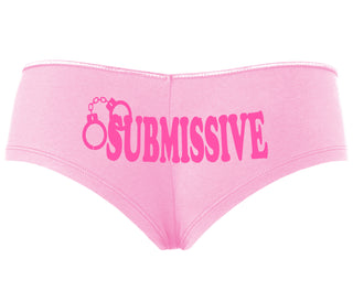 Submissive - Cuff Logo - Pink Boyshort