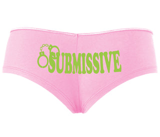 Submissive - Cuff Logo - Pink Boyshort