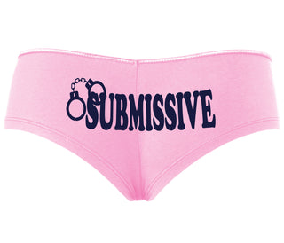 Submissive - Cuff Logo - Pink Boyshort