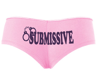 Submissive - Cuff Logo - Pink Boyshort