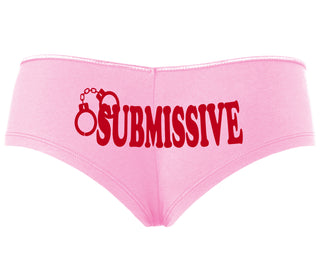 Submissive - Cuff Logo - Pink Boyshort