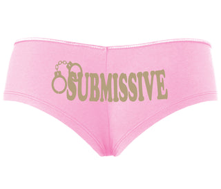 Submissive - Cuff Logo - Pink Boyshort