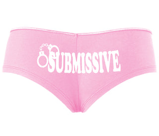 Submissive - Cuff Logo - Pink Boyshort