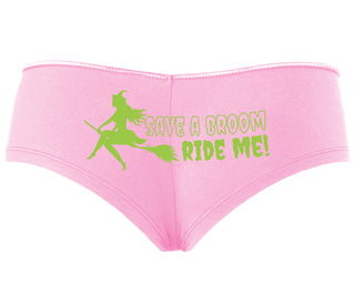 Save A Broom - Ride Me - Witch - Pink Boyshort