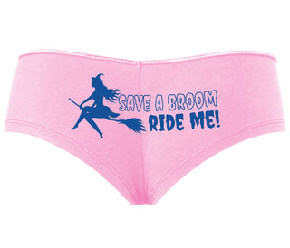 Save A Broom - Ride Me - Witch - Pink Boyshort