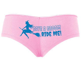 Save A Broom - Ride Me - Witch - Pink Boyshort