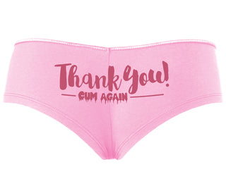 Thank You Cum Again - Pink Boyshort