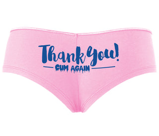 Thank You Cum Again - Pink Boyshort