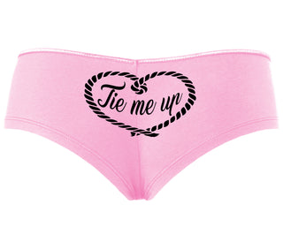 Tie Me Up - Cute Rope Design - Pink Boyshort