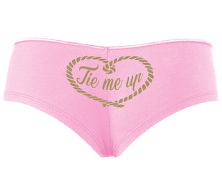 Tie Me Up - Cute Rope Design - Pink Boyshort