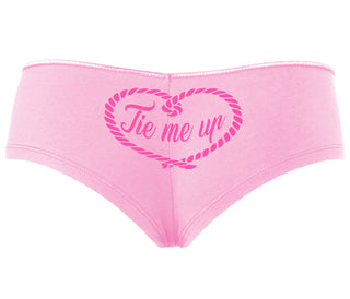 Tie Me Up - Cute Rope Design - Pink Boyshort