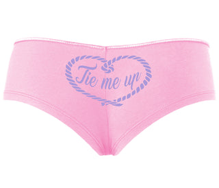 Tie Me Up - Cute Rope Design - Pink Boyshort