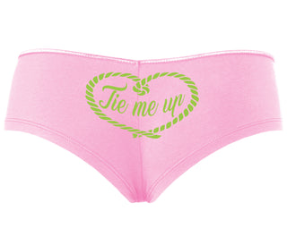 Tie Me Up - Cute Rope Design - Pink Boyshort