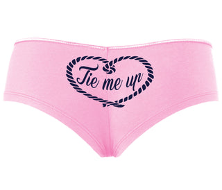 Tie Me Up - Cute Rope Design - Pink Boyshort