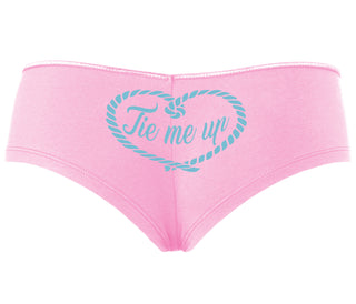 Tie Me Up - Cute Rope Design - Pink Boyshort