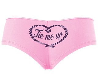 Tie Me Up - Cute Rope Design - Pink Boyshort