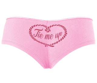 Tie Me Up - Cute Rope Design - Pink Boyshort