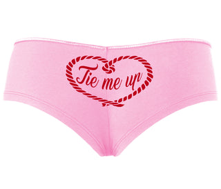 Tie Me Up - Cute Rope Design - Pink Boyshort