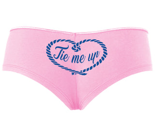 Tie Me Up - Cute Rope Design - Pink Boyshort
